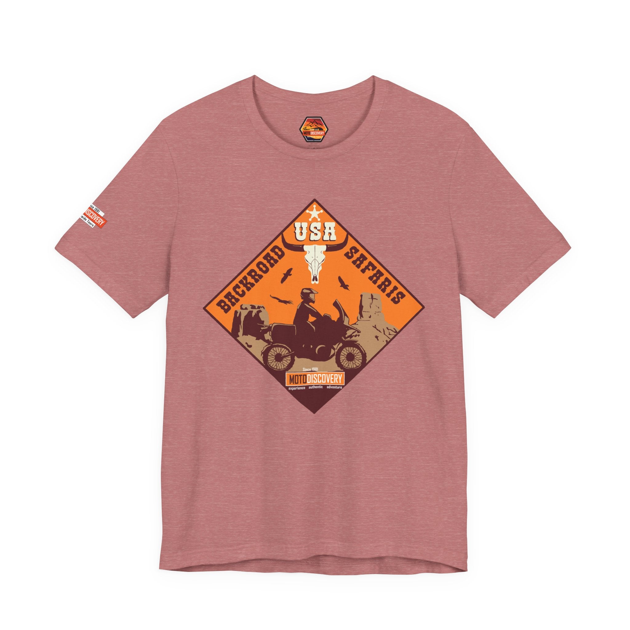 Backroad Safaris Tee — USA Off-Road Adventure Short Sleeve Shirt