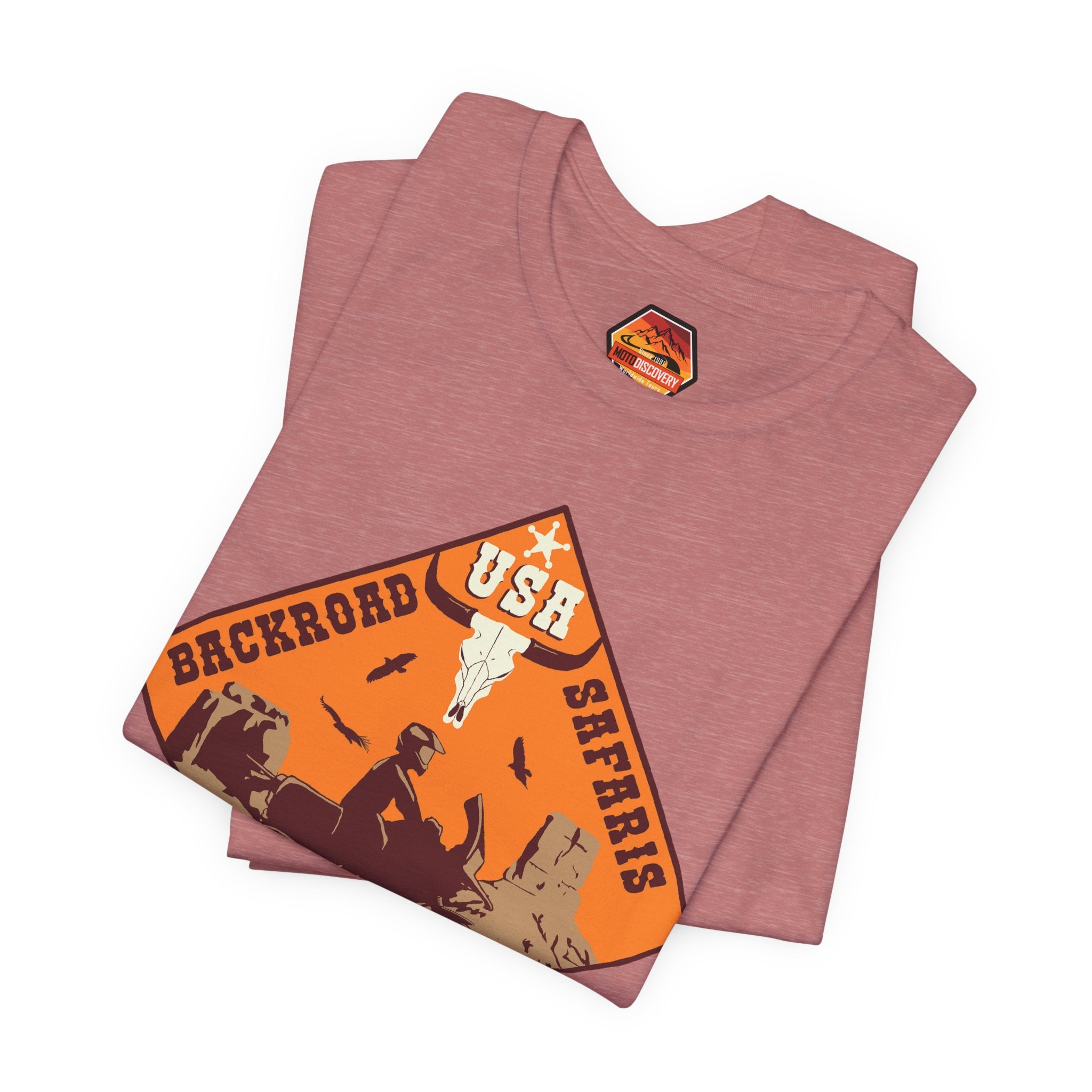 Backroad Safaris Tee — USA Off-Road Adventure Short Sleeve Shirt